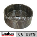 Customized marble wash basin cylinder shape vessels